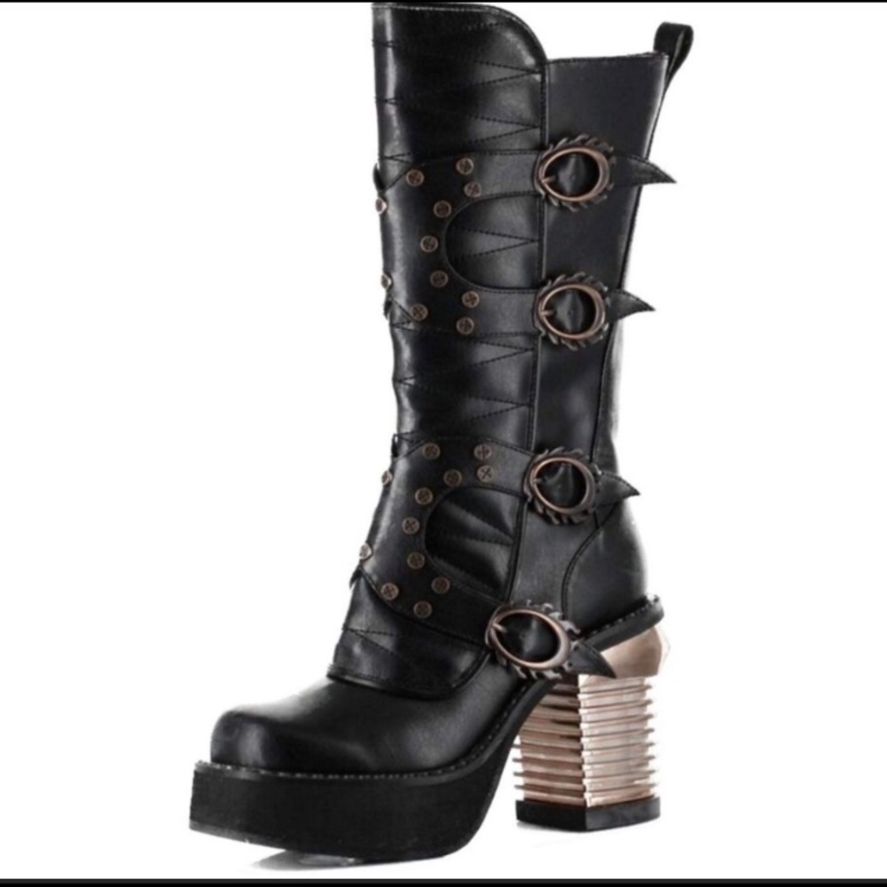 Rare hades  Harajuku steampunk boots size 8